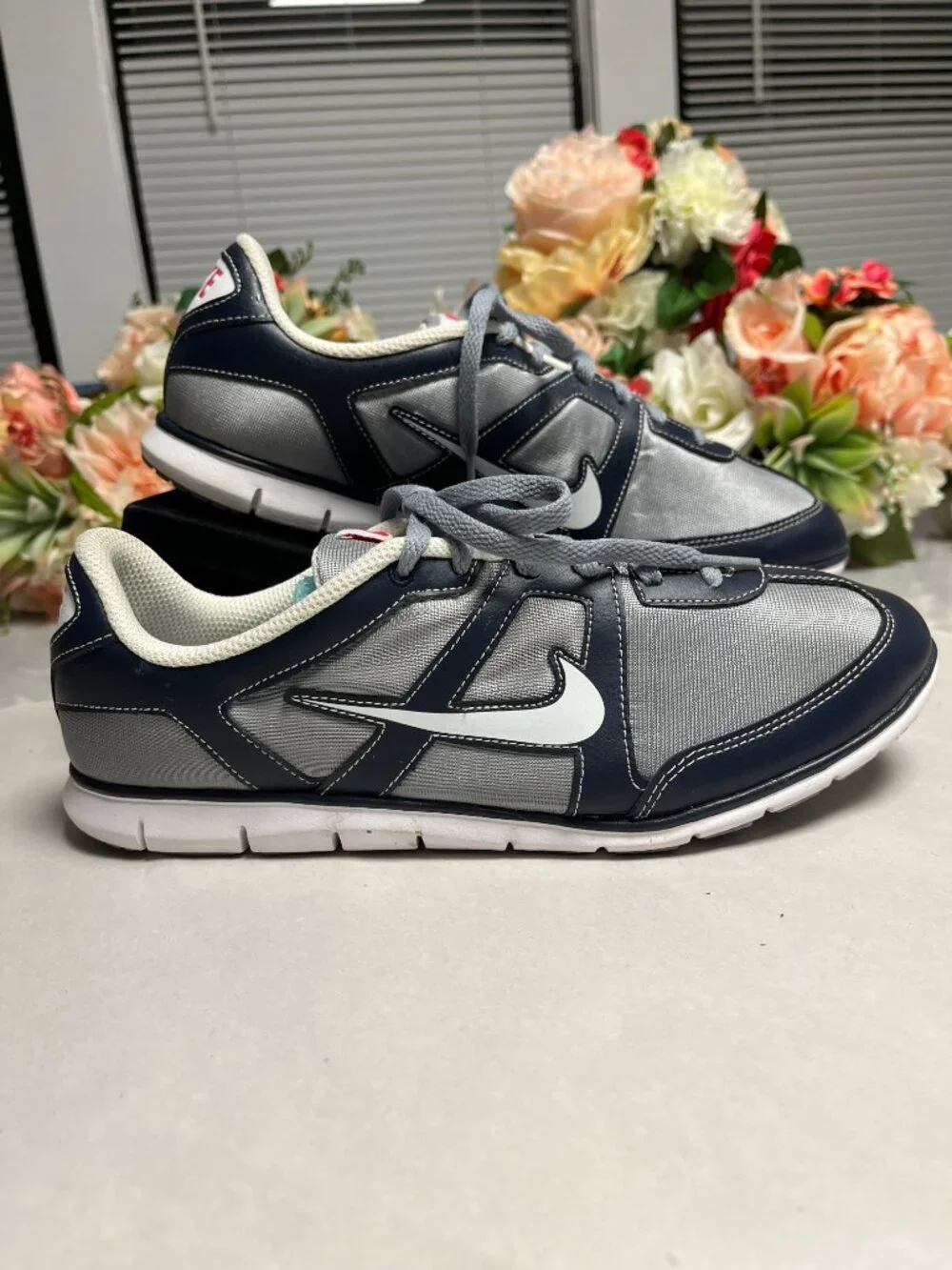 Nike Oceania NM Sneakers Blue Gray White Size 9